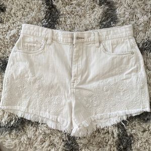 Blank NYC shorts EMBROIDERY High Rise 30 white